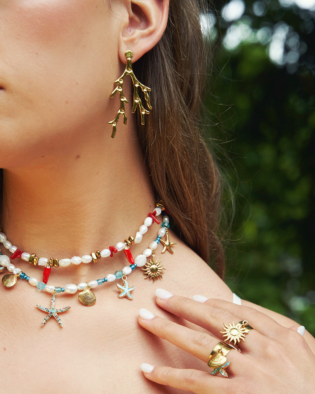 BOUCLES D'OREILLES CORAL