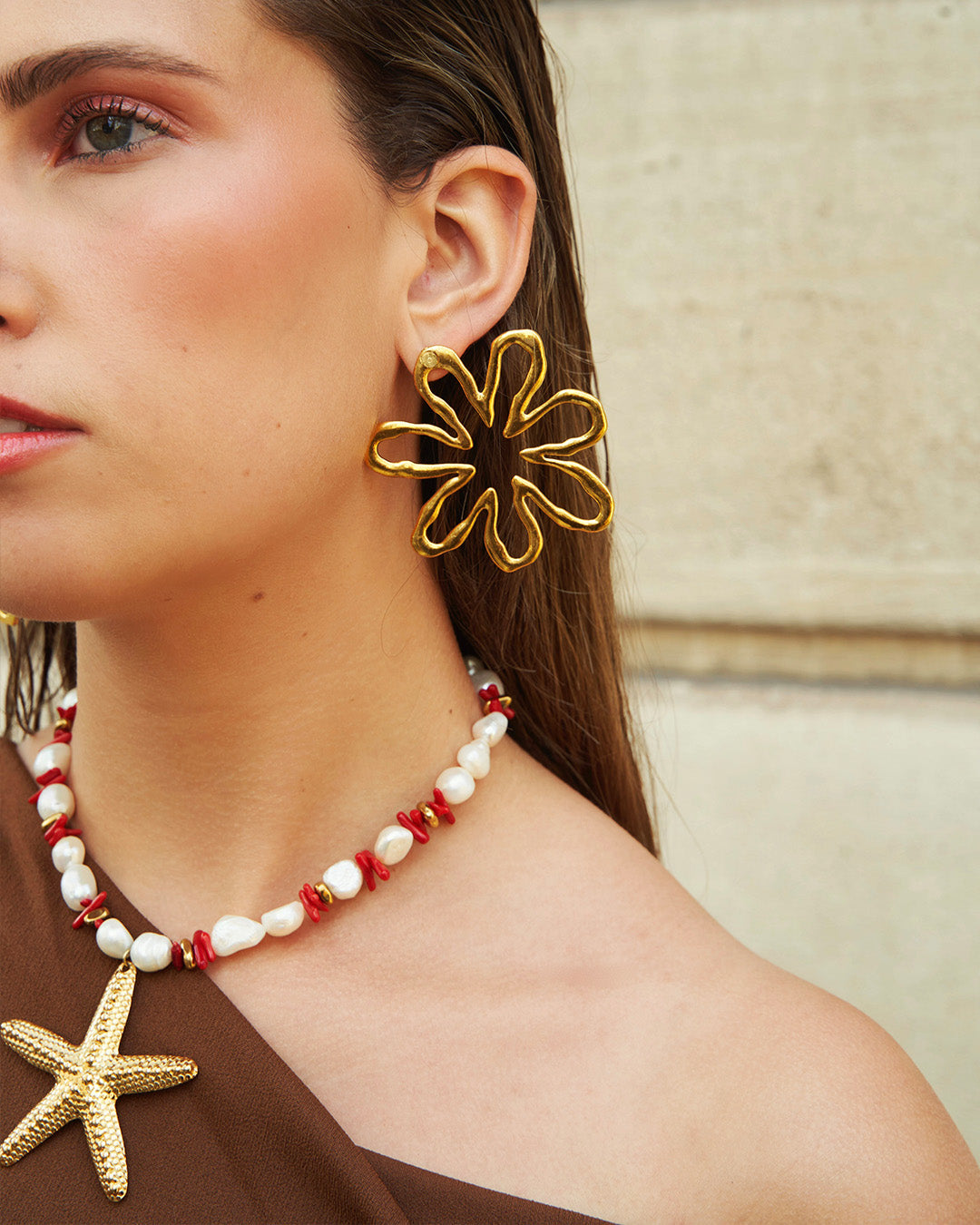 BOUCLES D'OREILLES FLORAL