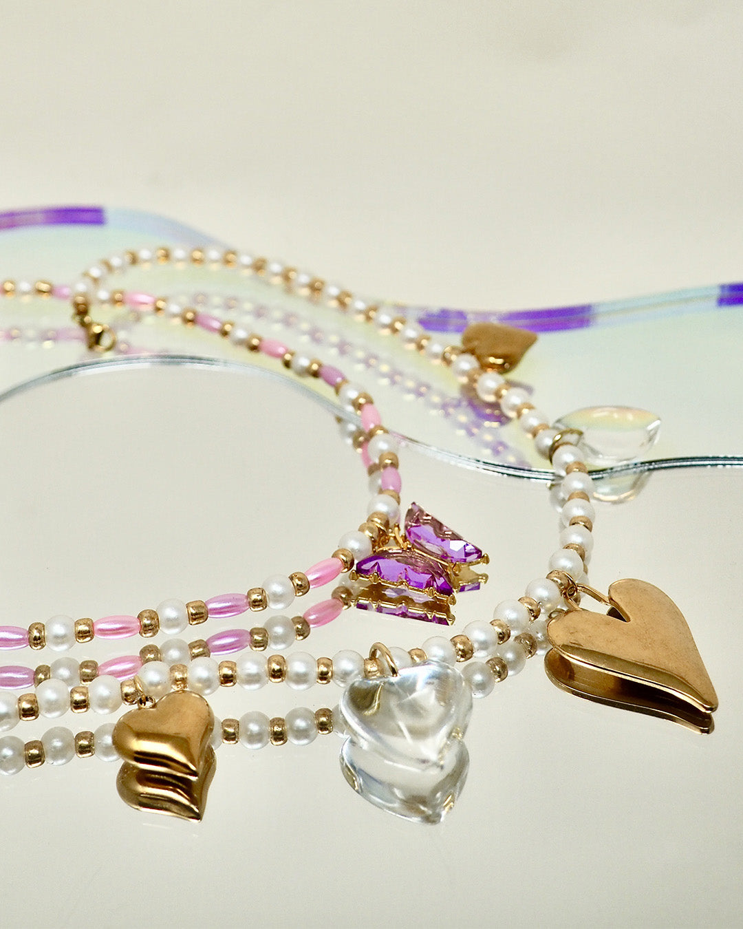COLLIER HEART DORÉ