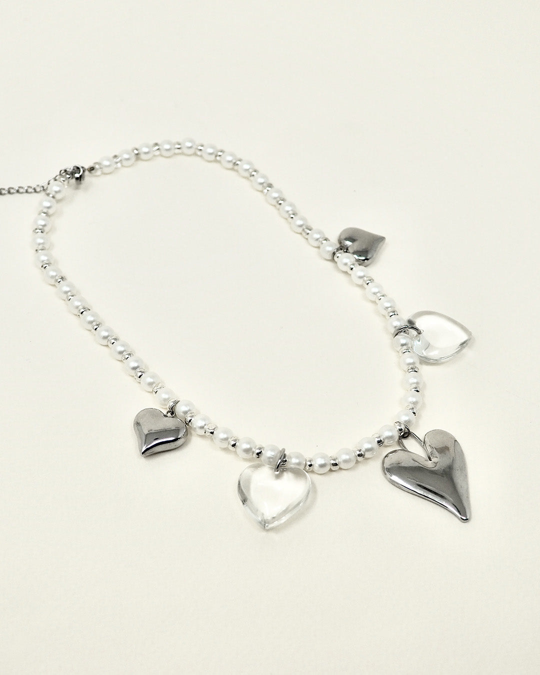 COLLIER HEART ARGENT