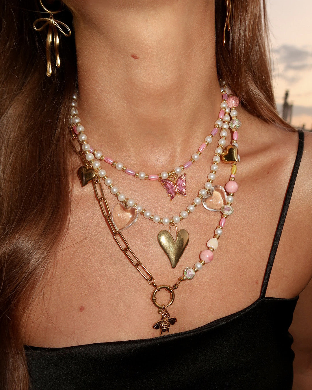 COLLIER HEART DORÉ