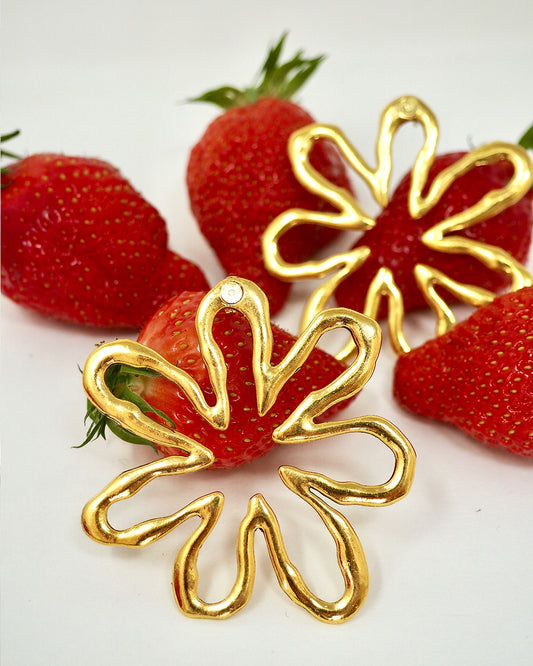BOUCLES D'OREILLES FLORAL