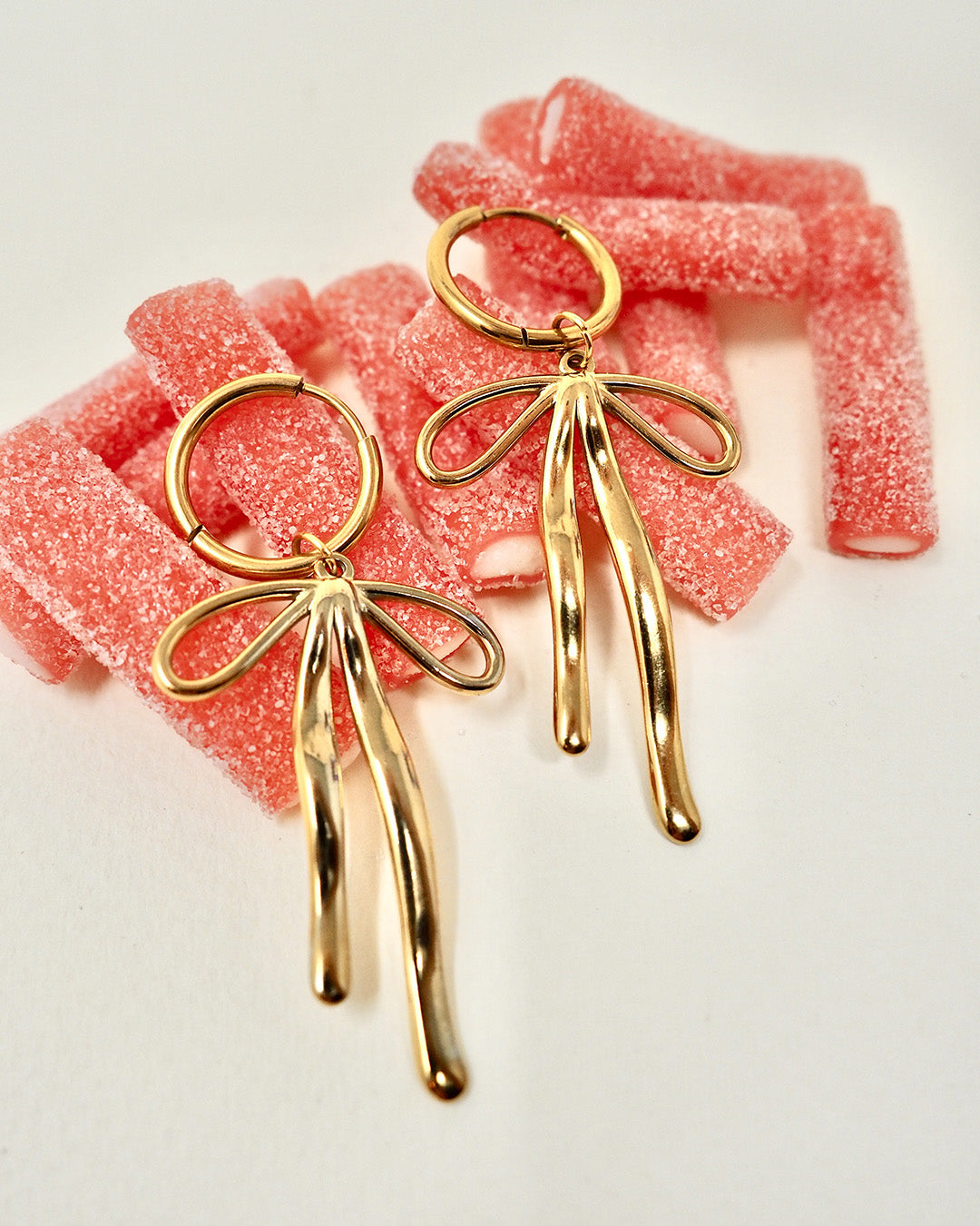 Boucles d'oreilles créoles Ribbons